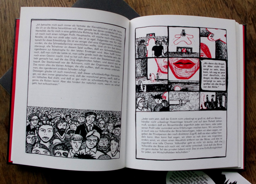 Boerse, Comic, Kunst, Schrat, Interviewprojekt